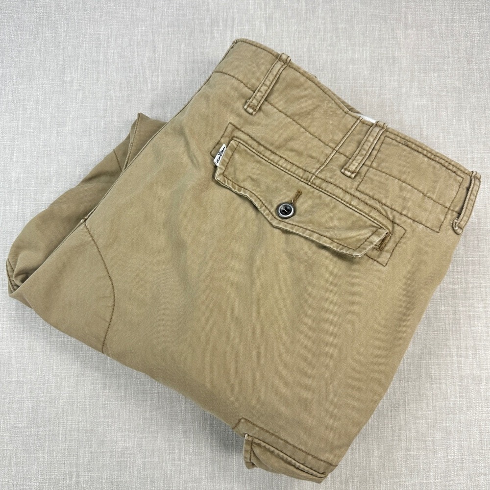 Levi's Cargo Pants Mens 42x32 Tan Khaki Utility Workwear 12462-0010 White Tab